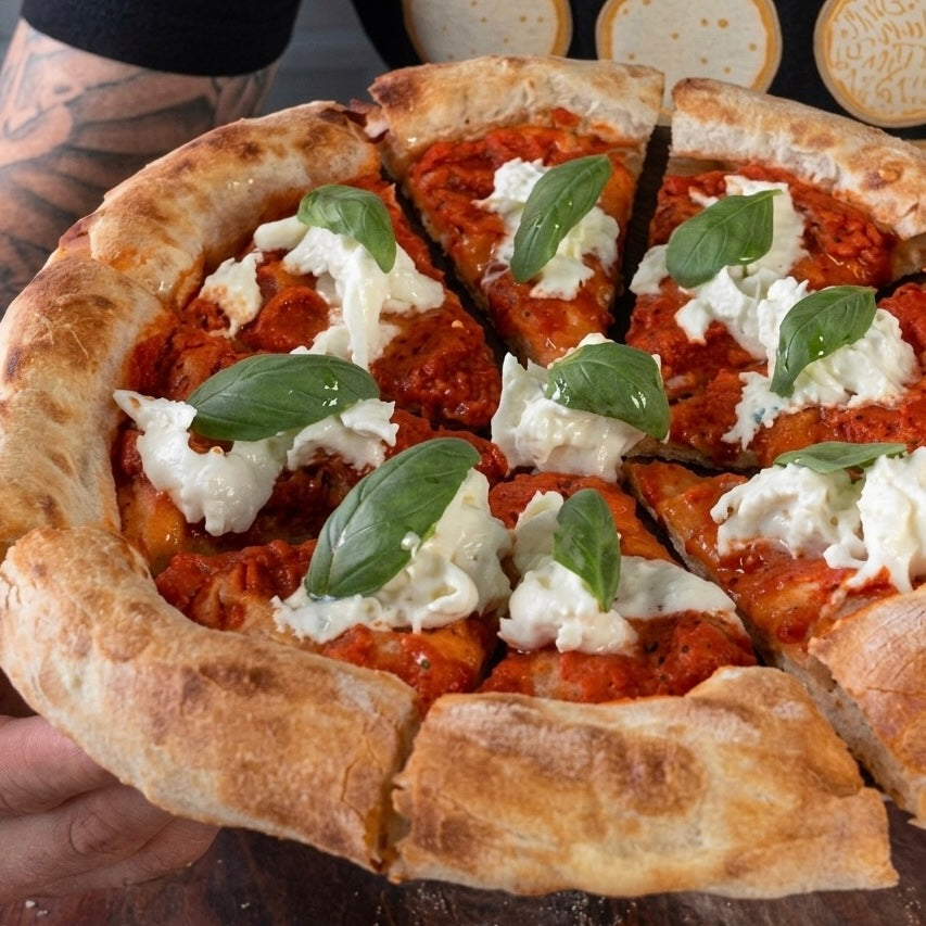 Pizza Tonda Margherita con Mozzarella Fiordilatte